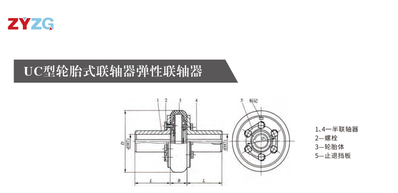 UC型輪胎式聯軸器